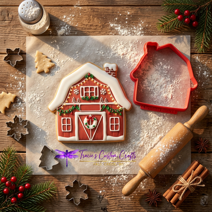 Barnyard Christmas -  Santa's Pets Cookie Cutter & Stamp Set - A Rustic Holiday Collection