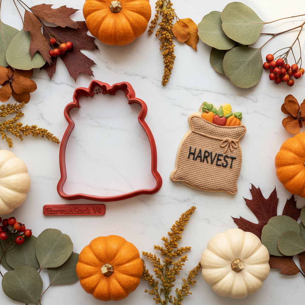 Fall Farmers Market Cookie Cutter Collection – Pumpkins, Apples, Leaves & Harvest Designs
