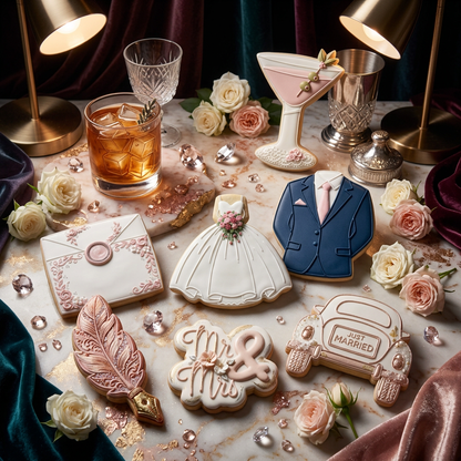 Cheers to Love Cutter & Stamp Collection - A Modern Bridal Collection