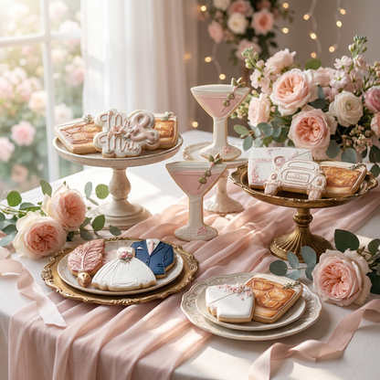 Cheers to Love Cutter & Stamp Collection - A Modern Bridal Collection