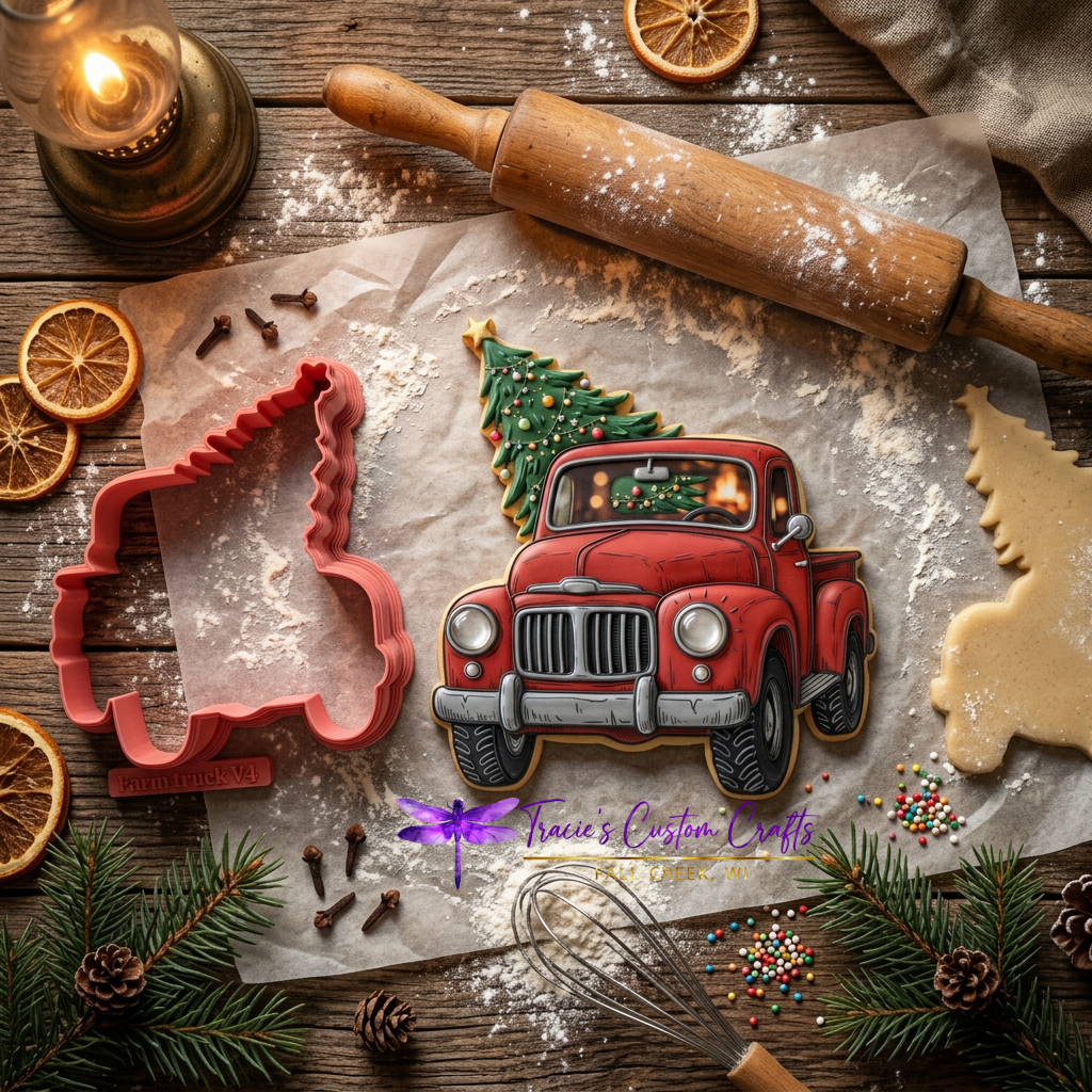 Barnyard Christmas -  Santa's Pets Cookie Cutter & Stamp Set - A Rustic Holiday Collection