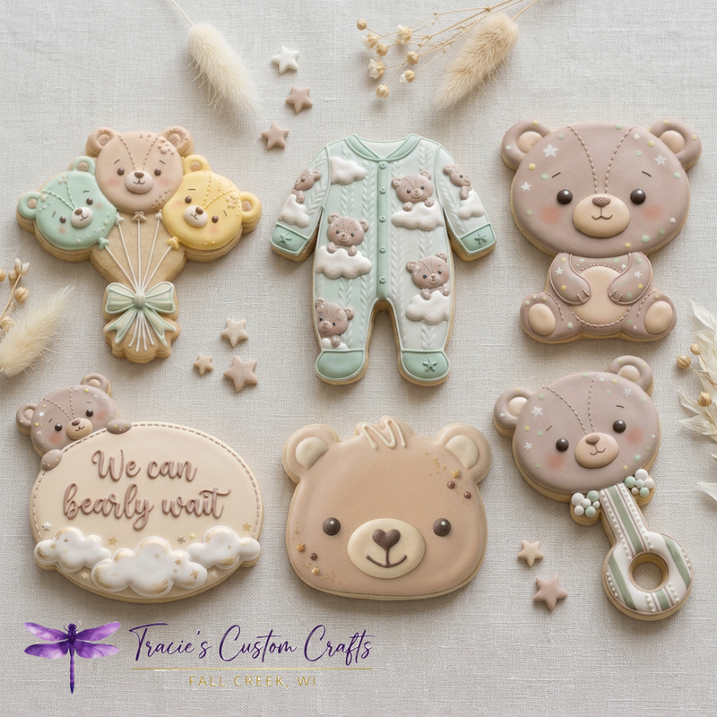 ⭐ Little Bear Baby Cookie Cutter Set- A Modern Baby Collection