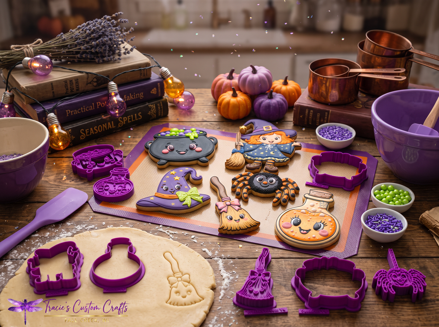 Witchy Essentials Cookie Cutter & Stamp Bundle - A classic halloween collection (Copy)