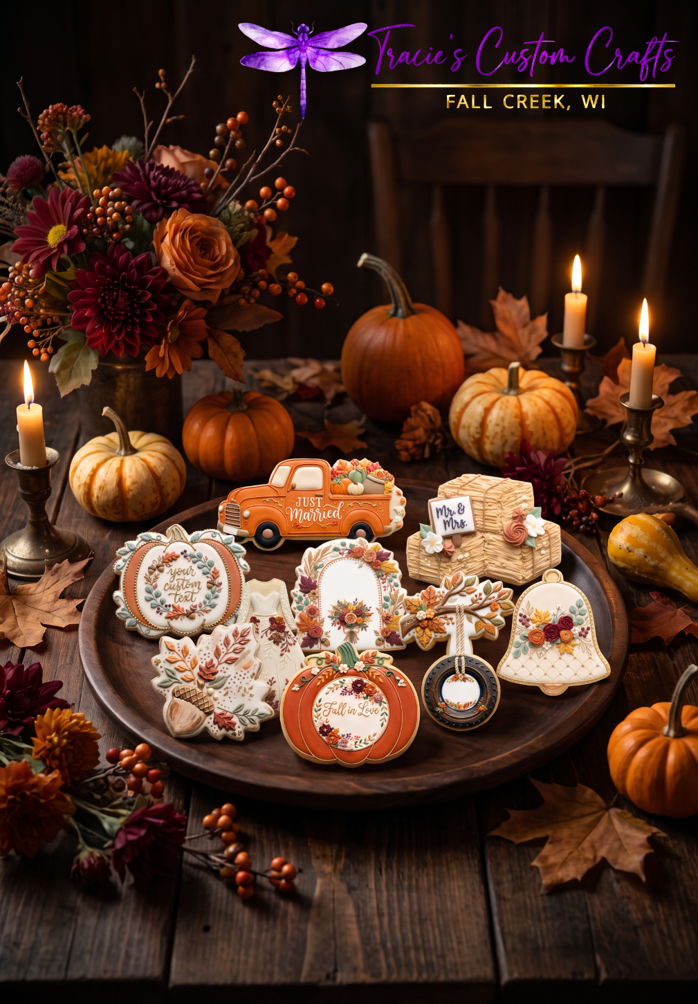 Falling in Love Cookie Cutter & Stamp Collection - A Rustic Bridal Collection
