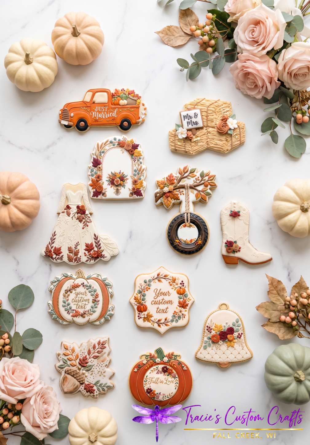 Falling in Love Cookie Cutter & Stamp Collection - A Rustic Bridal Collection