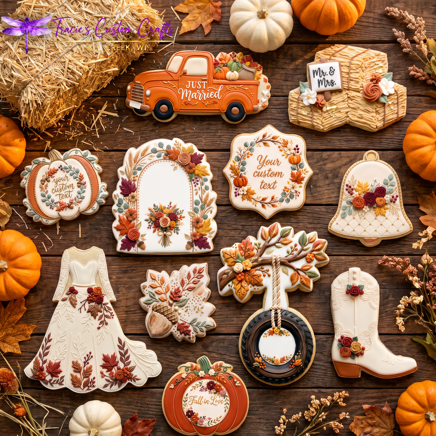 Falling in Love Cookie Cutter & Stamp Collection - A Rustic Bridal Collection