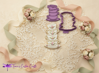 ⭐ Sweet Tea Time Cookie Cutters & Stamps – Charming Tea Party Collection