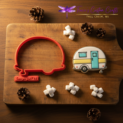 Camping Cookie Cutter Collection – Tents, Lanterns, Campfires & Adventure Designs