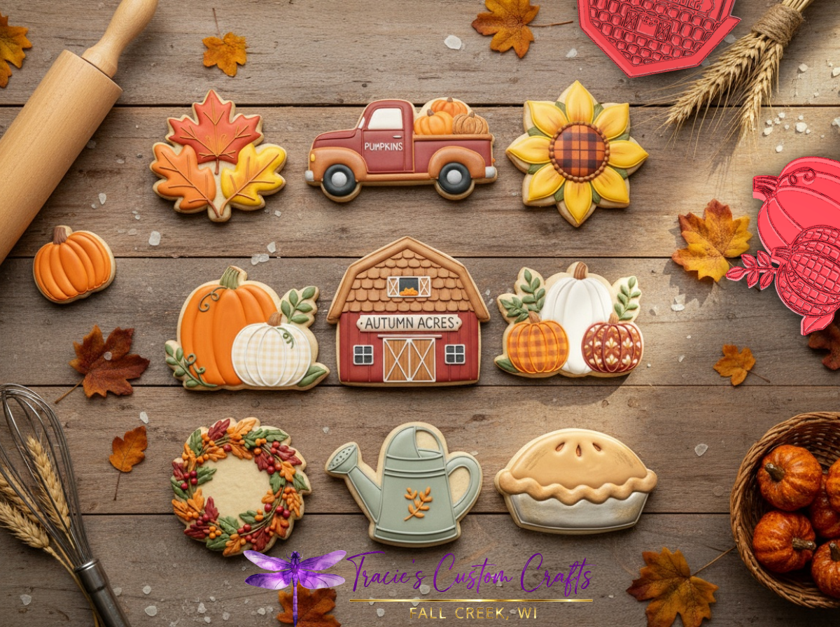 Autumn Acres Cookie Cutter Collection – Cozy Fall Farm & Harvest Designs