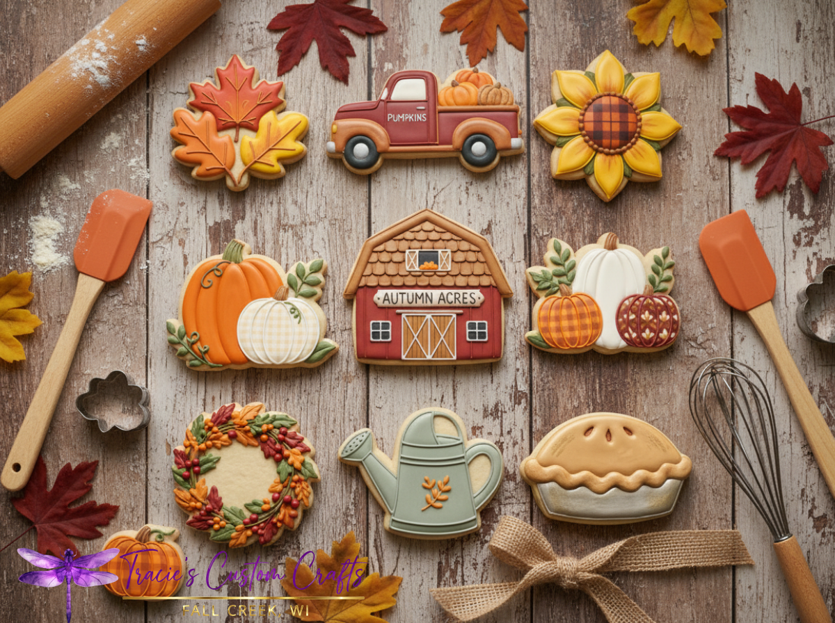 Autumn Acres Cookie Cutter Collection – Cozy Fall Farm & Harvest Designs