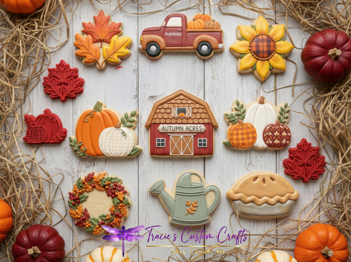 Autumn Acres Cookie Cutter Collection – Cozy Fall Farm & Harvest Designs