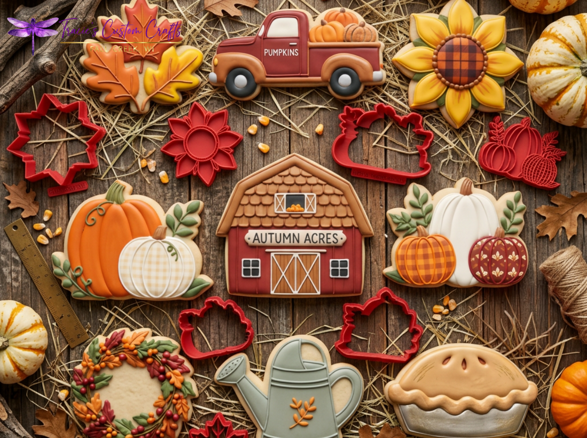 Autumn Acres Cookie Cutter Collection – Cozy Fall Farm & Harvest Designs