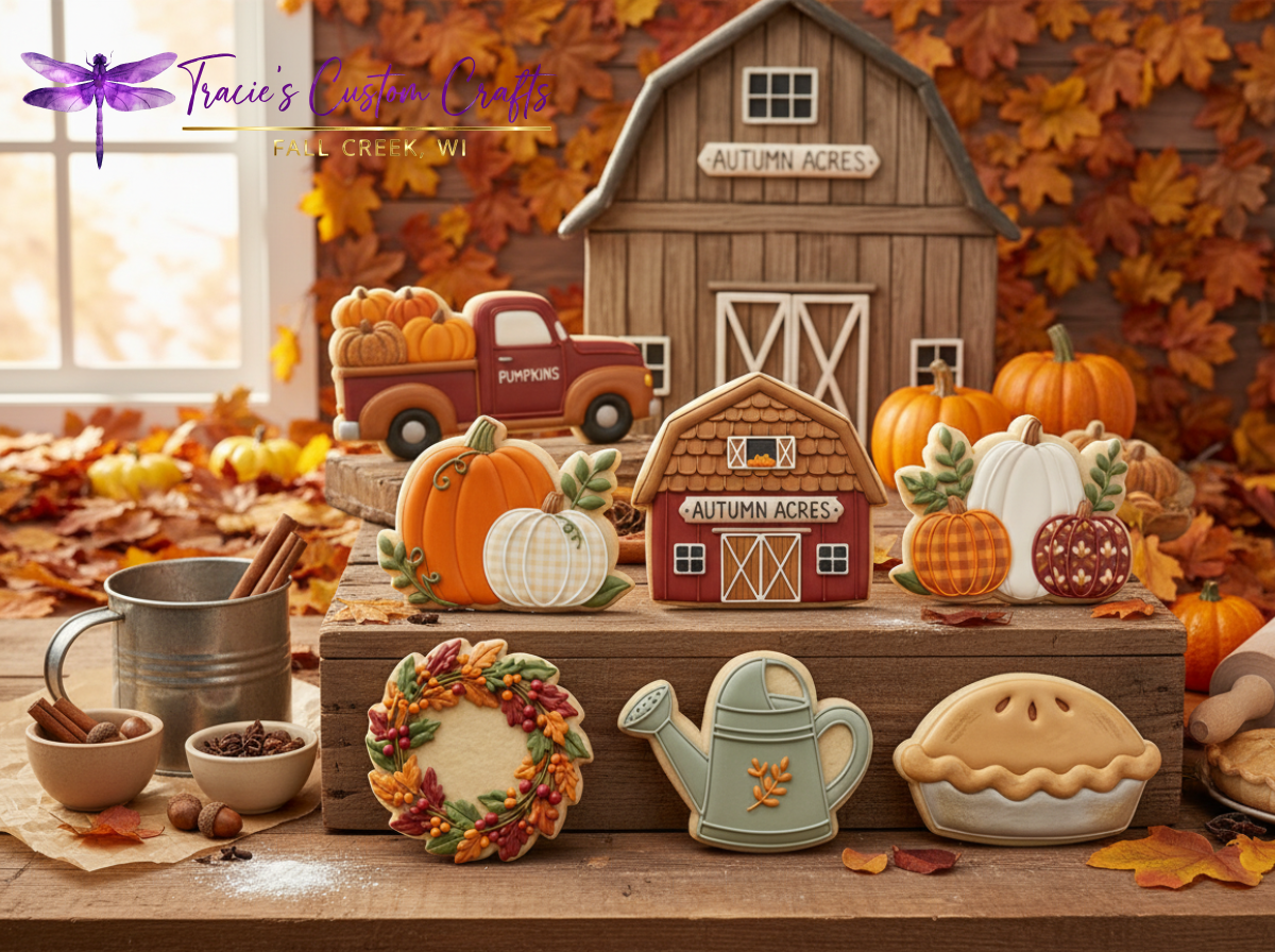 Autumn Acres Cookie Cutter Collection – Cozy Fall Farm & Harvest Designs