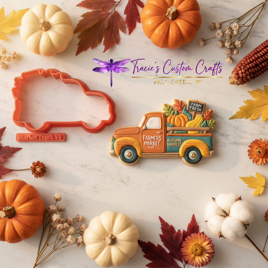 Fall Farmers Market Cookie Cutter Collection – Pumpkins, Apples, Leaves & Harvest Designs