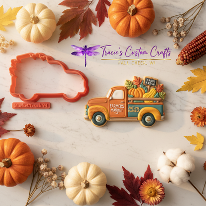 Fall Farmers Market Cookie Cutter Collection – Pumpkins, Apples, Leaves & Harvest Designs