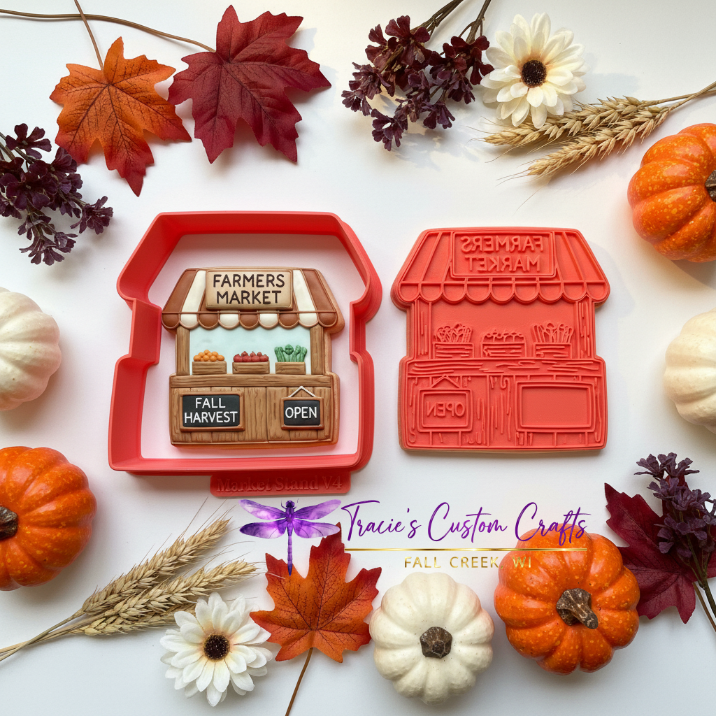 Fall Farmers Market Cookie Cutter Collection – Pumpkins, Apples, Leaves & Harvest Designs