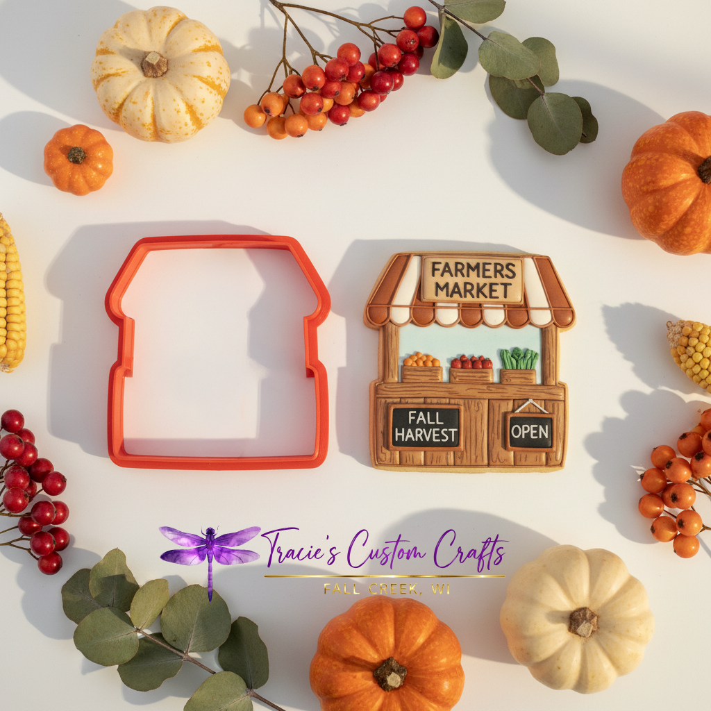 Fall Farmers Market Cookie Cutter Collection – Pumpkins, Apples, Leaves & Harvest Designs
