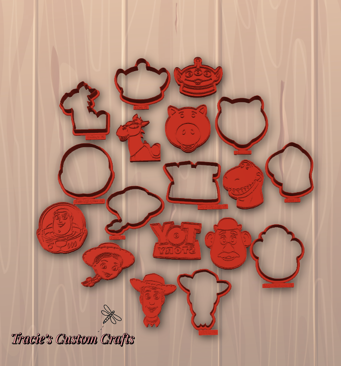 ⭐ Toy Story Cookie Cutters & Stamps – Classic Character Adventure Collection