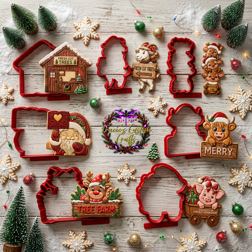 Barnyard Christmas -  Holiday Signs Collection- A Rustic Holiday Collection