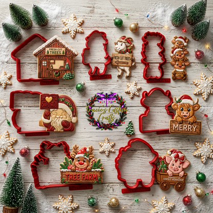 Barnyard Christmas -  Holiday Signs Collection- A Rustic Holiday Collection