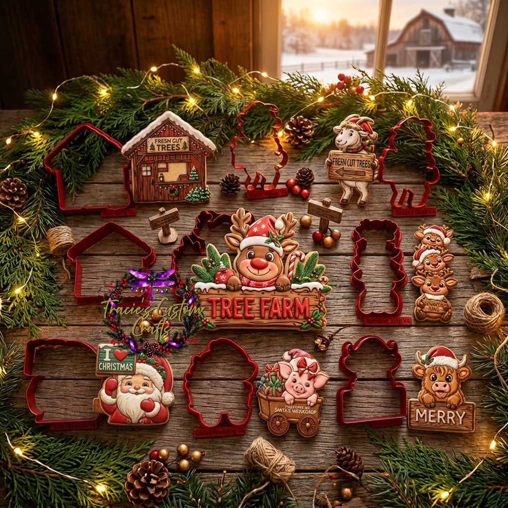 Barnyard Christmas -  Holiday Signs Collection- A Rustic Holiday Collection