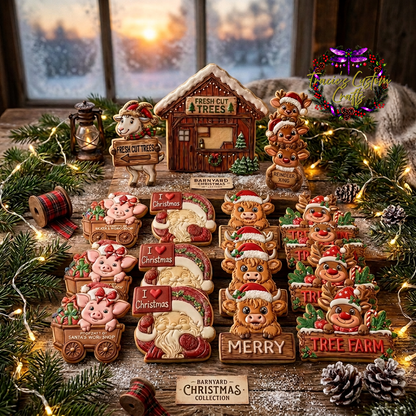 Barnyard Christmas -  Holiday Signs Collection- A Rustic Holiday Collection