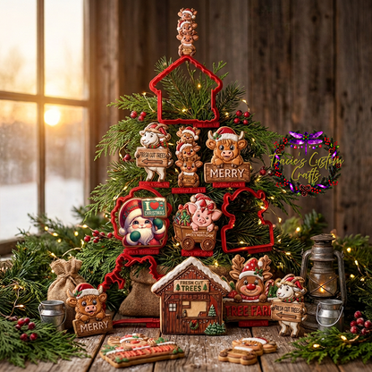 Barnyard Christmas -  Holiday Signs Collection- A Rustic Holiday Collection