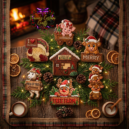 Barnyard Christmas -  Holiday Signs Collection- A Rustic Holiday Collection