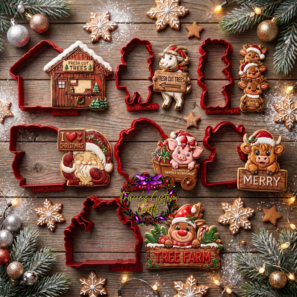 Barnyard Christmas -  Holiday Signs Collection- A Rustic Holiday Collection