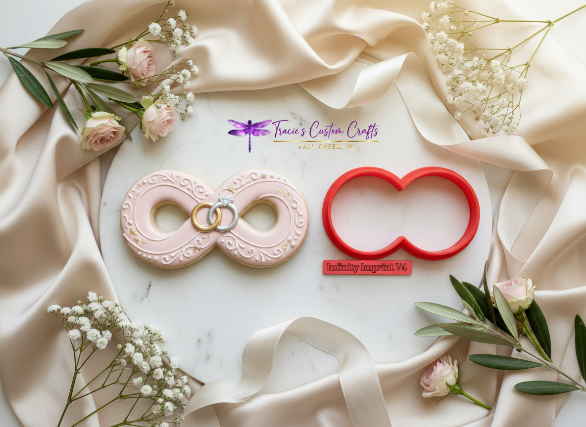 ⭐ She’s Tying the Knot Cookie Cutters & Stamps – Modern Bridal Shower Collection