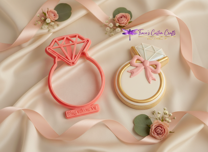 ⭐ She’s Tying the Knot Cookie Cutters & Stamps – Modern Bridal Shower Collection