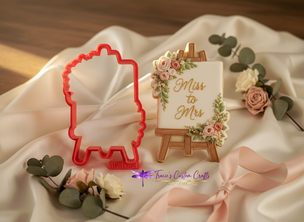 ⭐ She’s Tying the Knot Cookie Cutters & Stamps – Modern Bridal Shower Collection