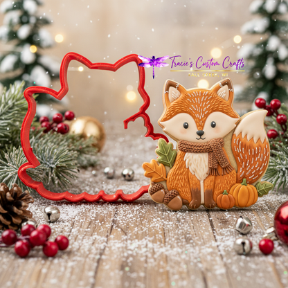 ⭐ Cozy Critters Holiday Cookie Cutters & Stamps – Woodland Christmas Collection