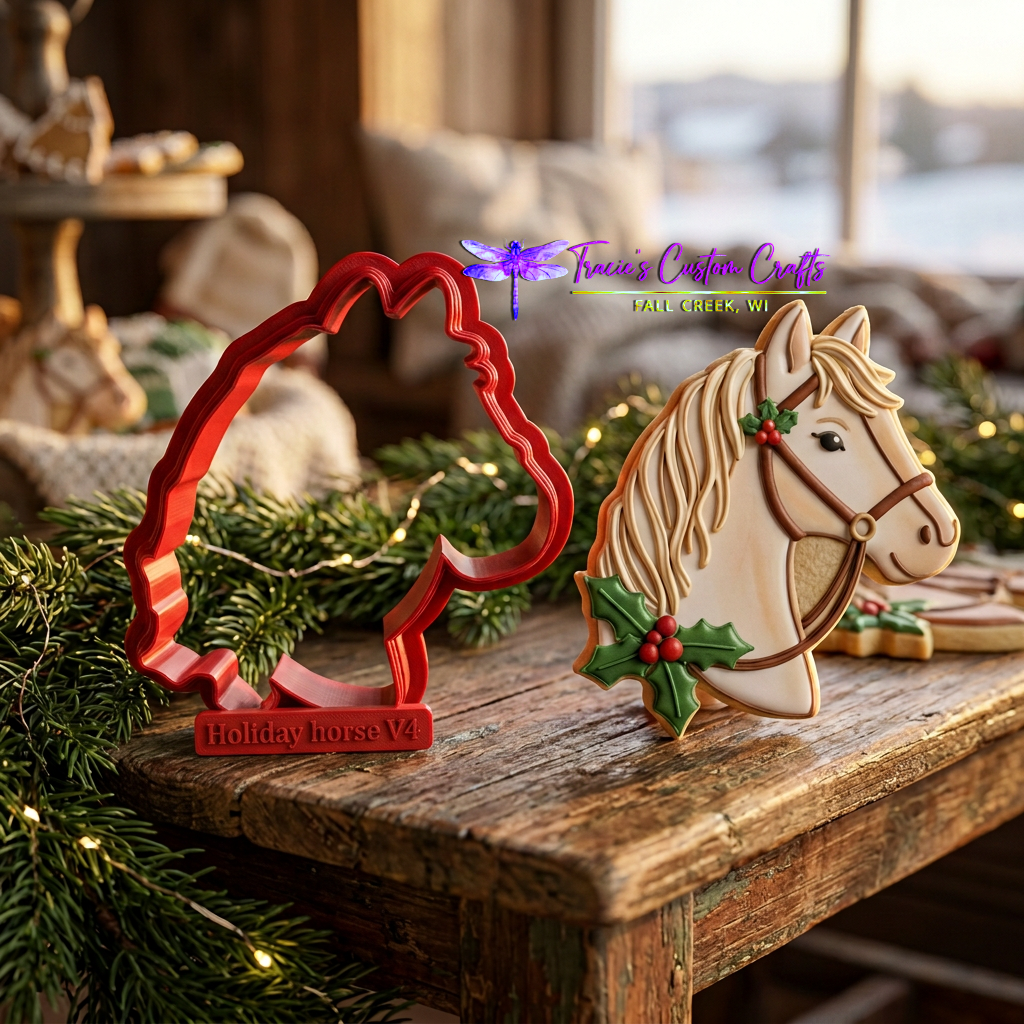Barnyard Christmas -  Merry Market Cookie Cutter & Stamp Set - A Rustic Holiday Collection