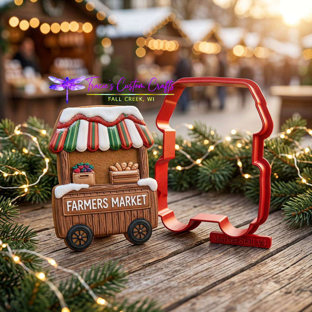 Barnyard Christmas -  Merry Market Cookie Cutter & Stamp Set - A Rustic Holiday Collection