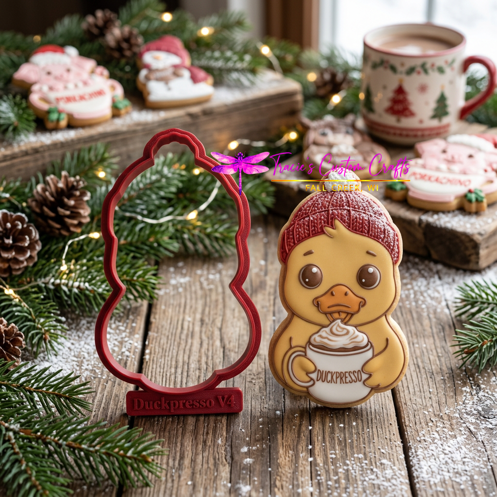 Barnyard Christmas -  Winter Treats Cookie Cutter & Stamp Set - A Rustic Holiday Collection