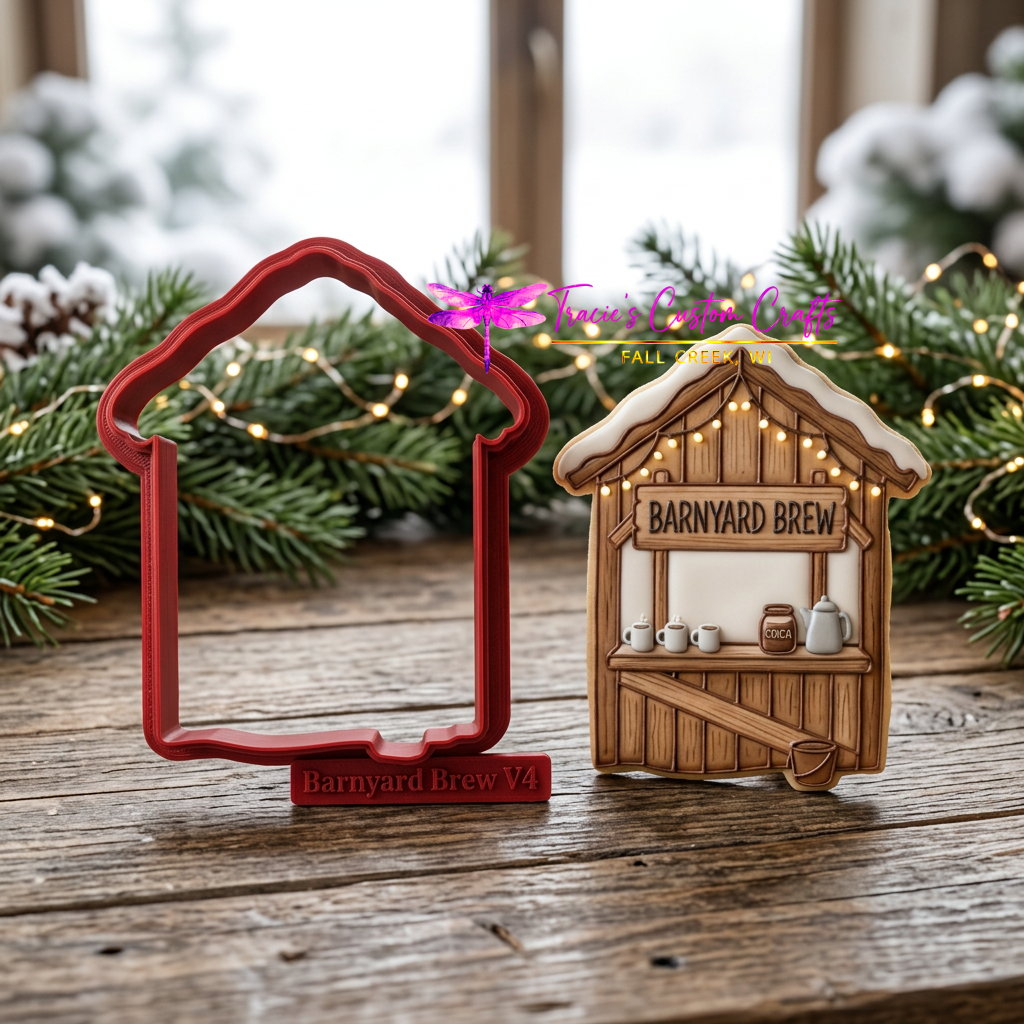 Barnyard Christmas -  Winter Treats Cookie Cutter & Stamp Set - A Rustic Holiday Collection