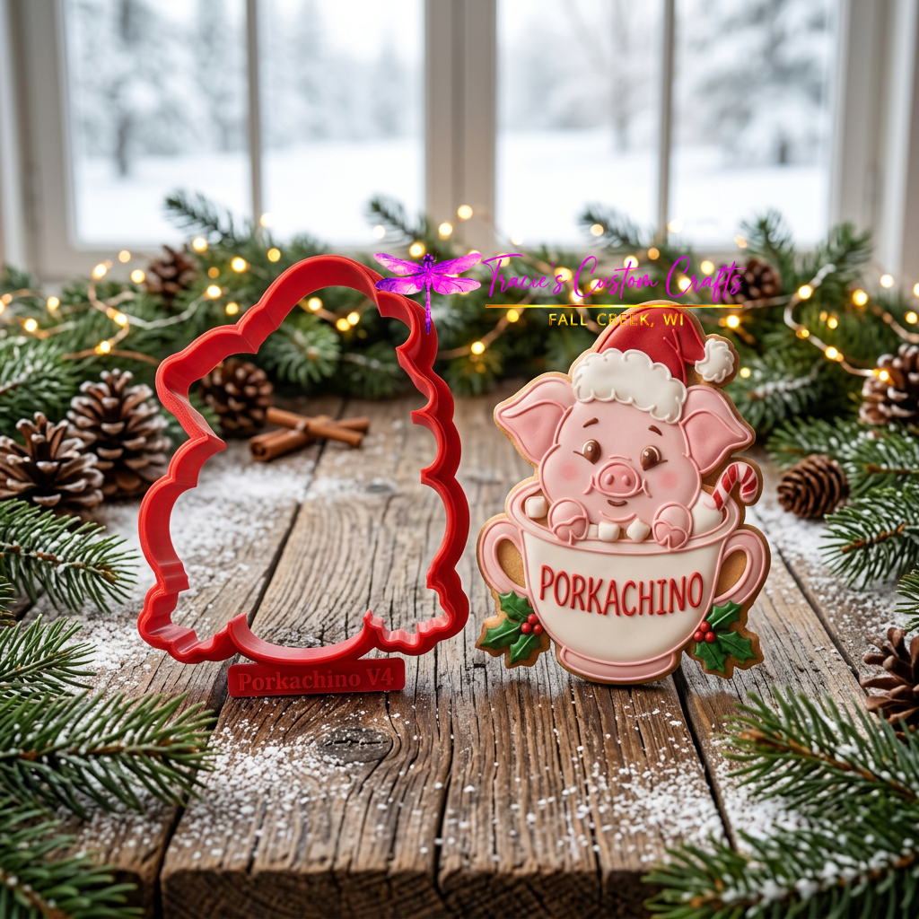 Barnyard Christmas -  Winter Treats Cookie Cutter & Stamp Set - A Rustic Holiday Collection