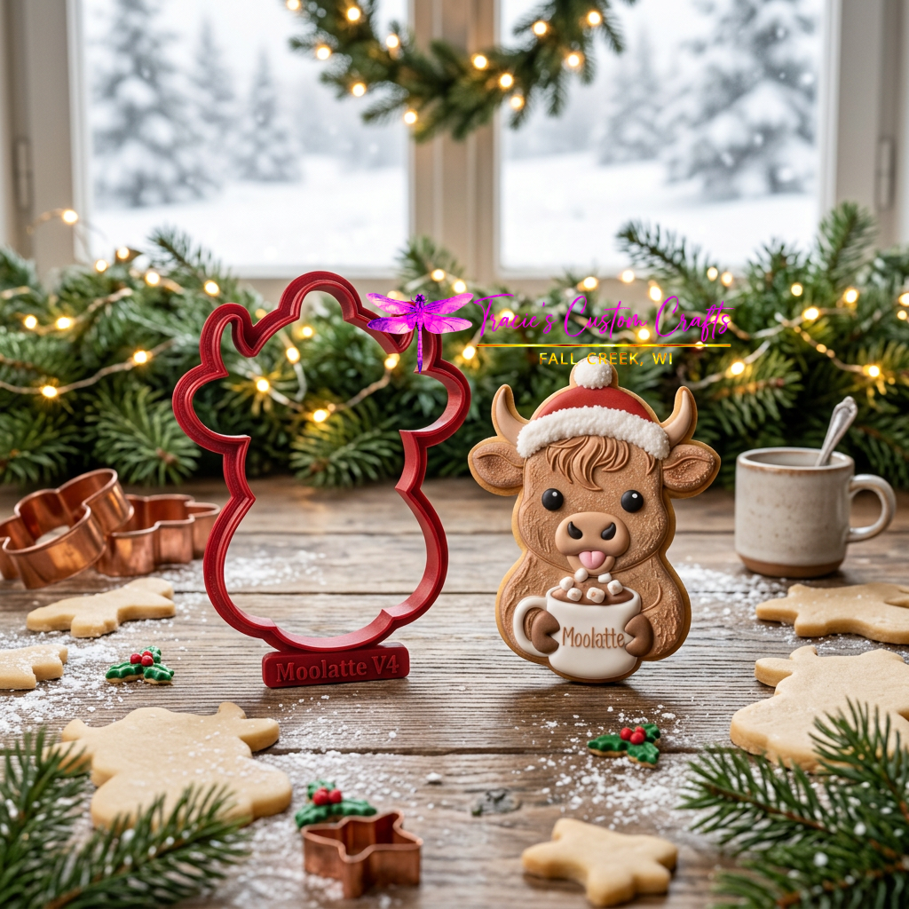 Barnyard Christmas -  Winter Treats Cookie Cutter & Stamp Set - A Rustic Holiday Collection