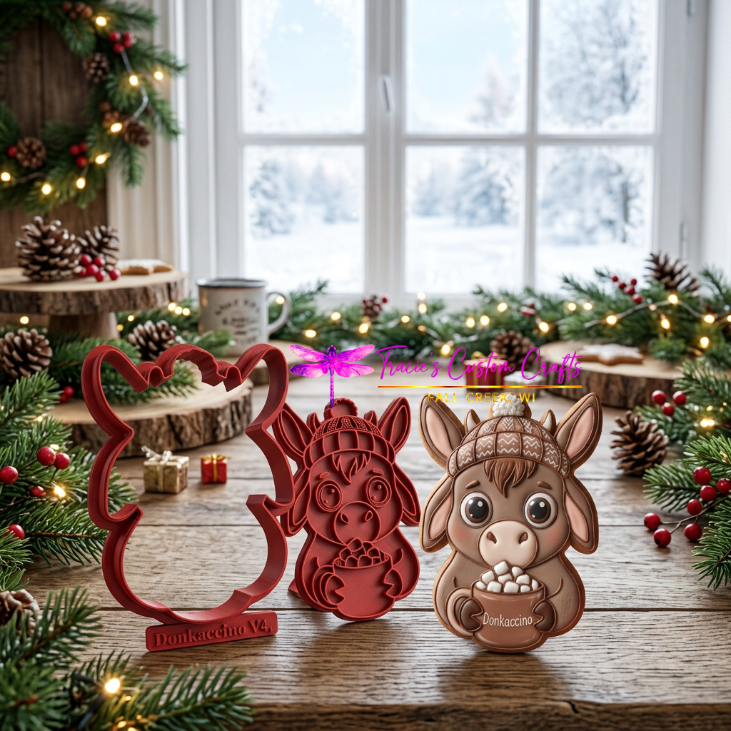 Barnyard Christmas -  Winter Treats Cookie Cutter & Stamp Set - A Rustic Holiday Collection