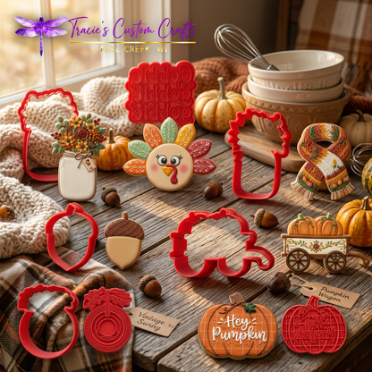 Harvest Lane Fall Cookie Cutter & Stamp Collection - A Vintage Collection