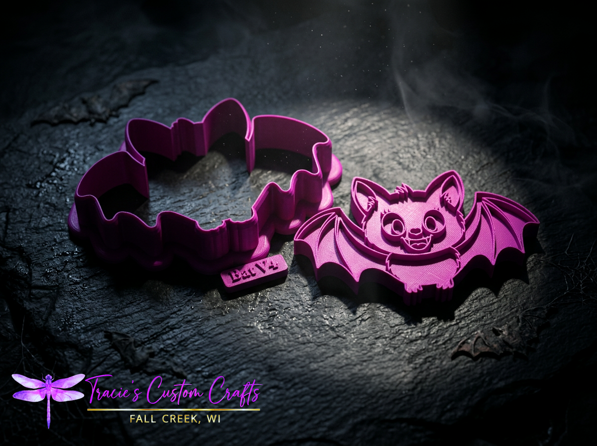 Bat Cookie Cutter & Stamp