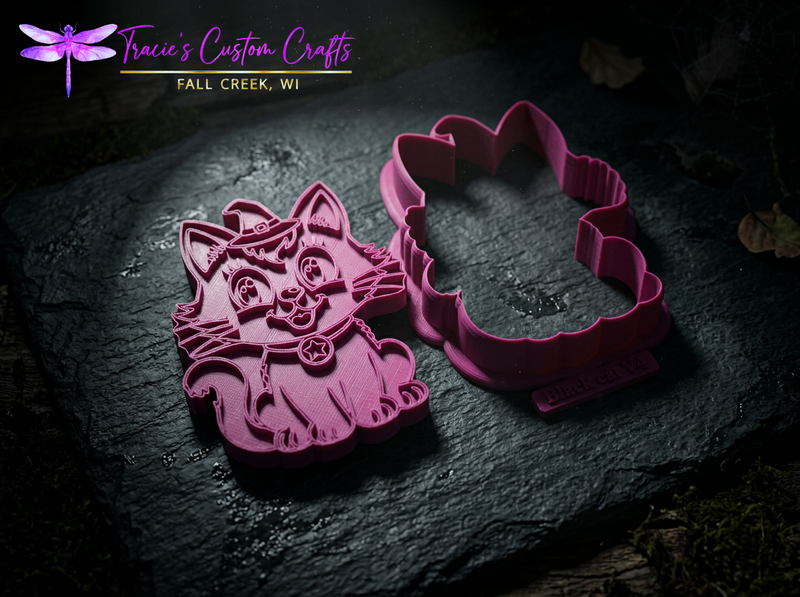 Cute Halloween Characters Cookie Cutter & Stamp Bundle - An adorable halloween collection