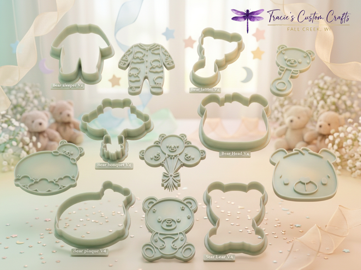 ⭐ Little Bear Baby Cookie Cutter Set- A Modern Baby Collection