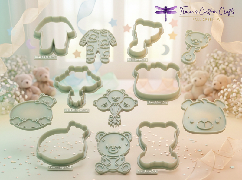⭐ Little Bear Baby Cookie Cutter Set- A Modern Baby Collection