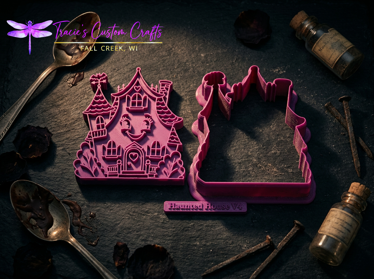 Haunted House Cookie Cutter & Stamp