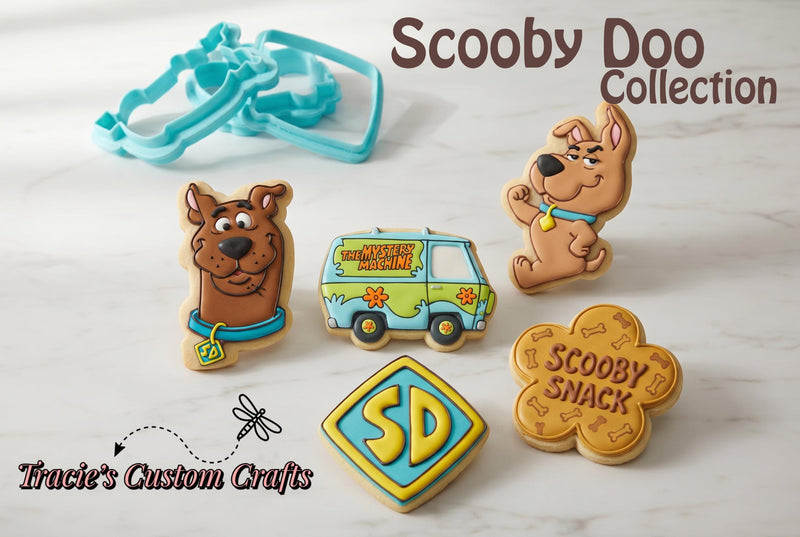 ⭐ Scooby Doo Cookie Cutters & Stamps – Retro Mystery Adventure Collection