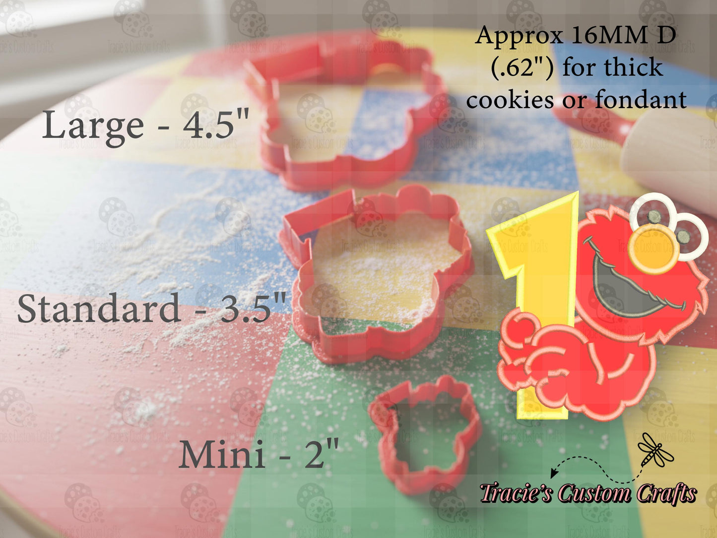 ⭐ Sesame Street Cookie Cutters & Stamps – Classic Character Birthday Collection