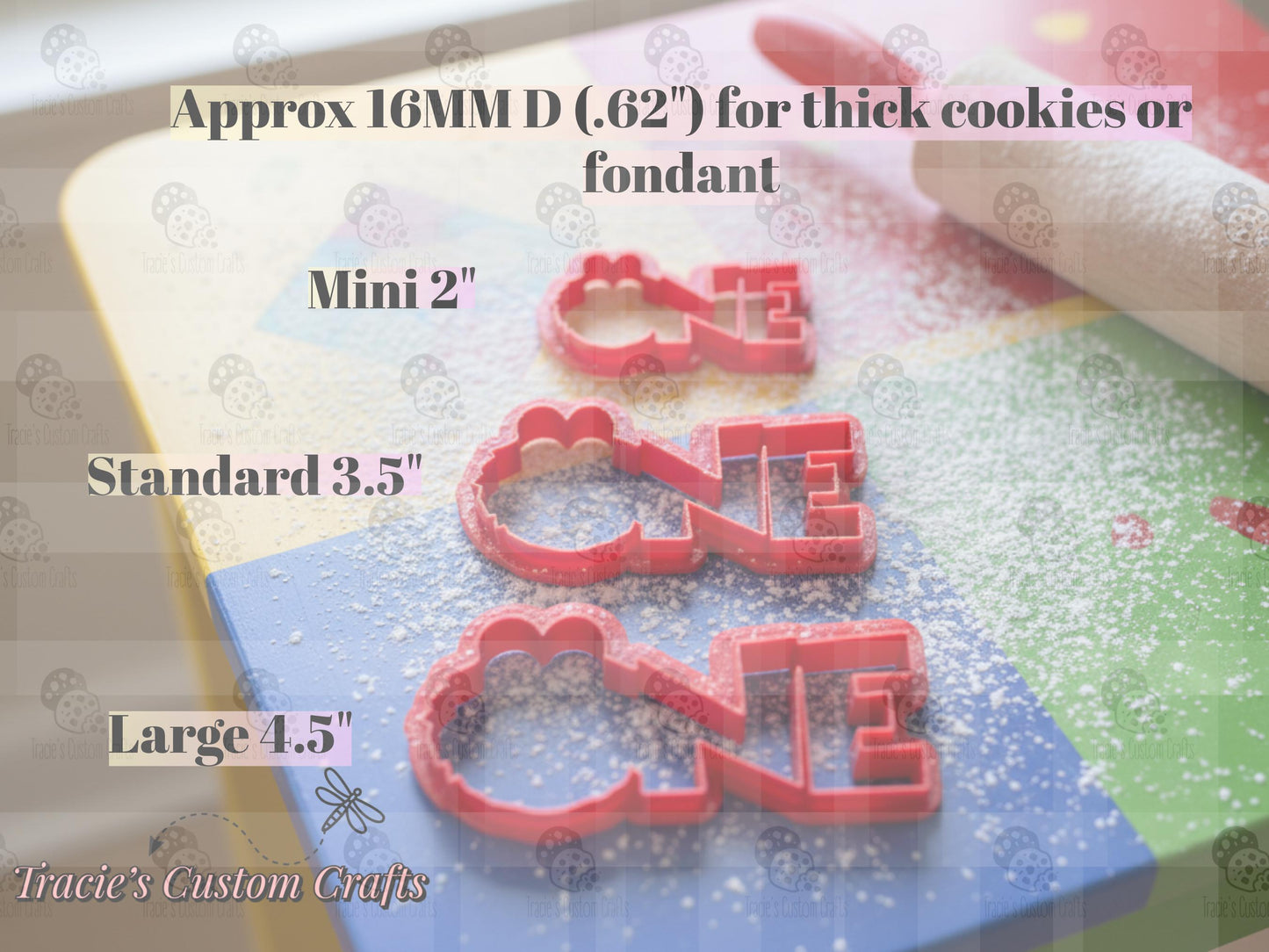 Sweet Number One Cookie Cutter PLA