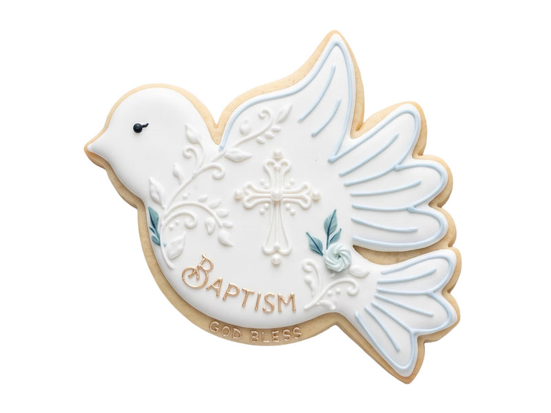 Blessings & Grace Cookie Cutters • Baptism|Communion Cookie Set • 3D Printed Food‑Safe PLA • Religious Cookie Cutters for Fondant|Clay